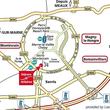 Apartmanhotel Sejours & Affaires Serris Rive Gauche